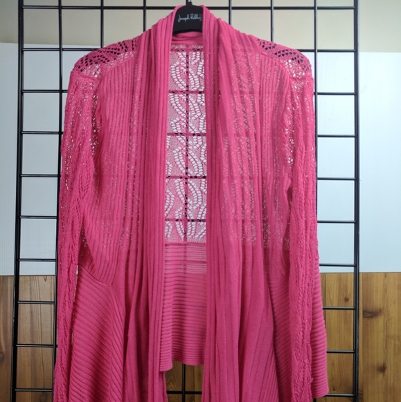 Pink Lace Cardigan size small/medium - Picture 1 of 6